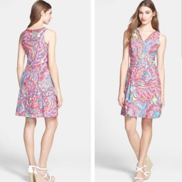 Lilly Pulitzer Lloyd Feeling Groovy Sleeveless Dress Size 4 - Picture 9 of 9